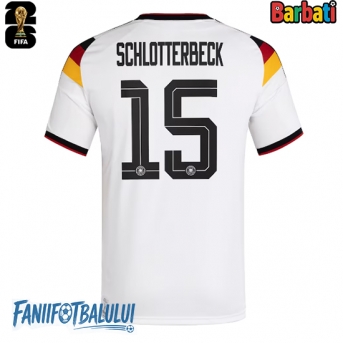 Germania Nico Schlotterbeck #15 Tricou Fotbal Replică Mondial 2026 Barbati Acasa